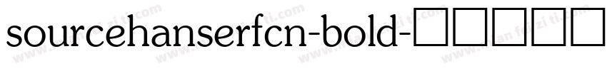 sourcehanserfcn-bold字体转换