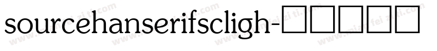 sourcehanserifscligh字体转换