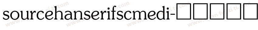 sourcehanserifscmedi字体转换