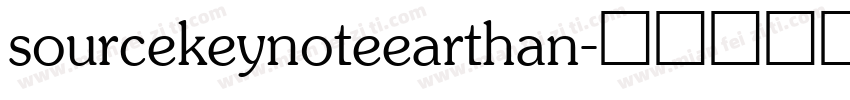 sourcekeynoteearthan字体转换