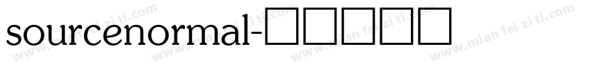 sourcenormal字体转换
