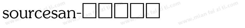 sourcesan字体转换