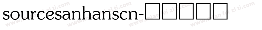 sourcesanhanscn字体转换
