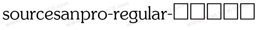 sourcesanpro-regular字体转换