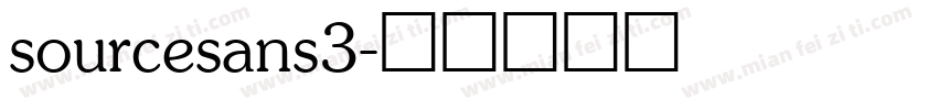 sourcesans3字体转换