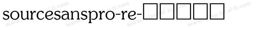 sourcesanspro-re字体转换