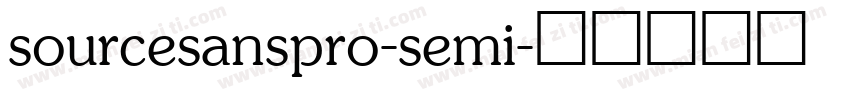sourcesanspro-semi字体转换