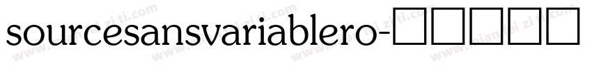 sourcesansvariablero字体转换