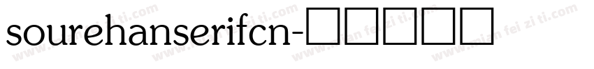 sourehanserifcn字体转换