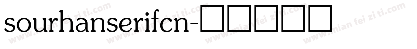sourhanserifcn字体转换