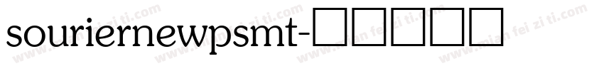 souriernewpsmt字体转换