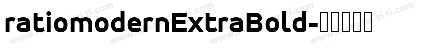 ratiomodernExtraBold字体转换
