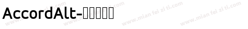 AccordAlt字体转换