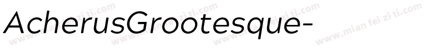 AcherusGrootesque字体转换