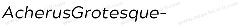 AcherusGrotesque字体转换