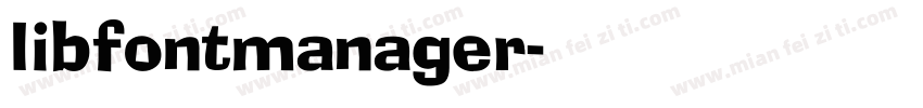 libfontmanager字体转换
