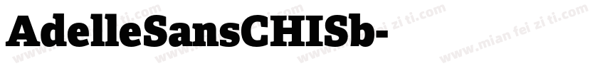 AdelleSansCHISb字体转换