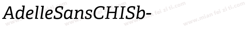 AdelleSansCHISb字体转换