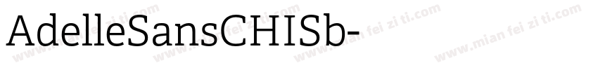 AdelleSansCHISb字体转换