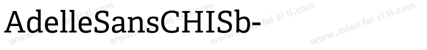 AdelleSansCHISb字体转换