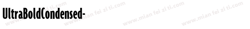 UltraBoldCondensed字体转换