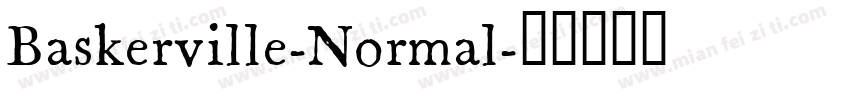 Baskerville-Normal字体转换