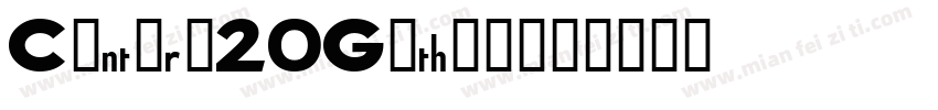 Century20Gothic字体转换