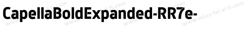 CapellaBoldExpanded-RR7e字体转换