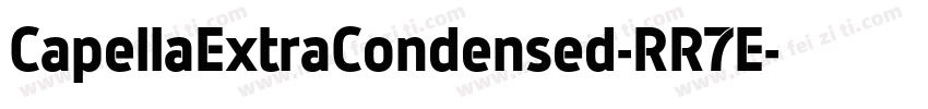 CapellaExtraCondensed-RR7E字体转换