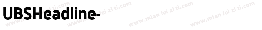 UBSHeadline字体转换
