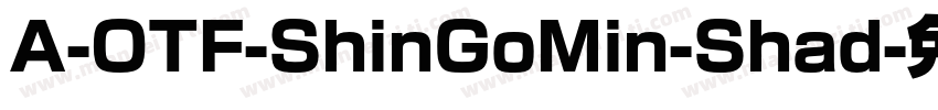 A-OTF-ShinGoMin-Shad字体转换