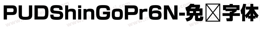PUDShinGoPr6N字体转换