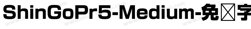 ShinGoPr5-Medium字体转换