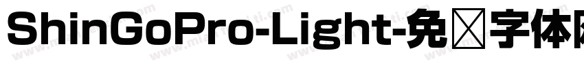 ShinGoPro-Light字体转换