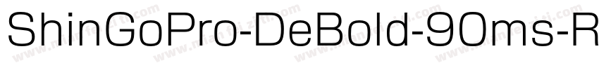 ShinGoPro-DeBold-90ms-RKSJ-H字体转换