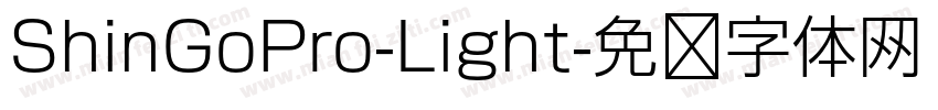 ShinGoPro-Light字体转换