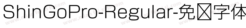 ShinGoPro-Regular字体转换