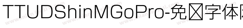 TTUDShinMGoPro字体转换