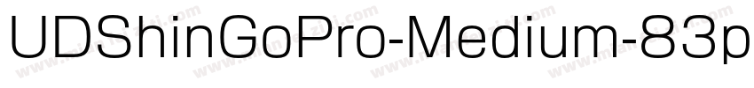 UDShinGoPro-Medium-83pv-RKSJ-H字体转换