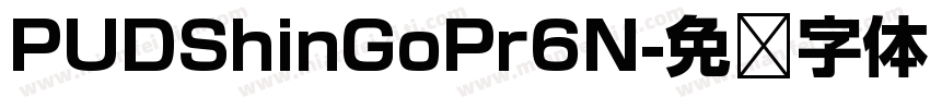 PUDShinGoPr6N字体转换