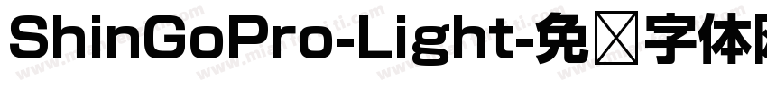 ShinGoPro-Light字体转换