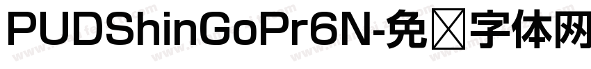 PUDShinGoPr6N字体转换