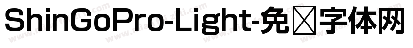 ShinGoPro-Light字体转换