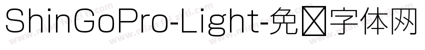 ShinGoPro-Light字体转换