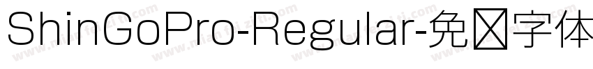 ShinGoPro-Regular字体转换