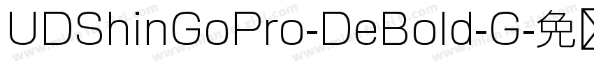 UDShinGoPro-DeBold-G字体转换