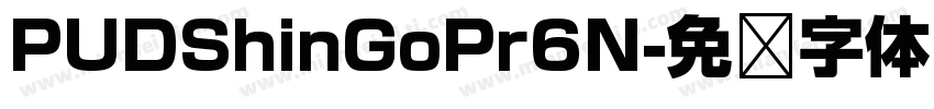 PUDShinGoPr6N字体转换