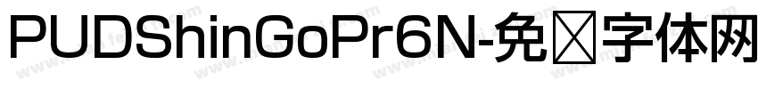 PUDShinGoPr6N字体转换
