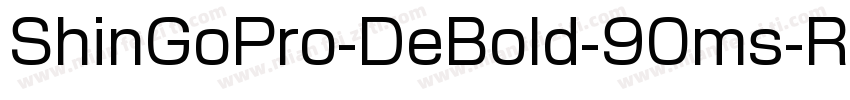 ShinGoPro-DeBold-90ms-RKSJ-H字体转换