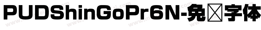 PUDShinGoPr6N字体转换